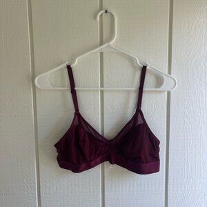Auden Deep Burgundy Mesh Bralette